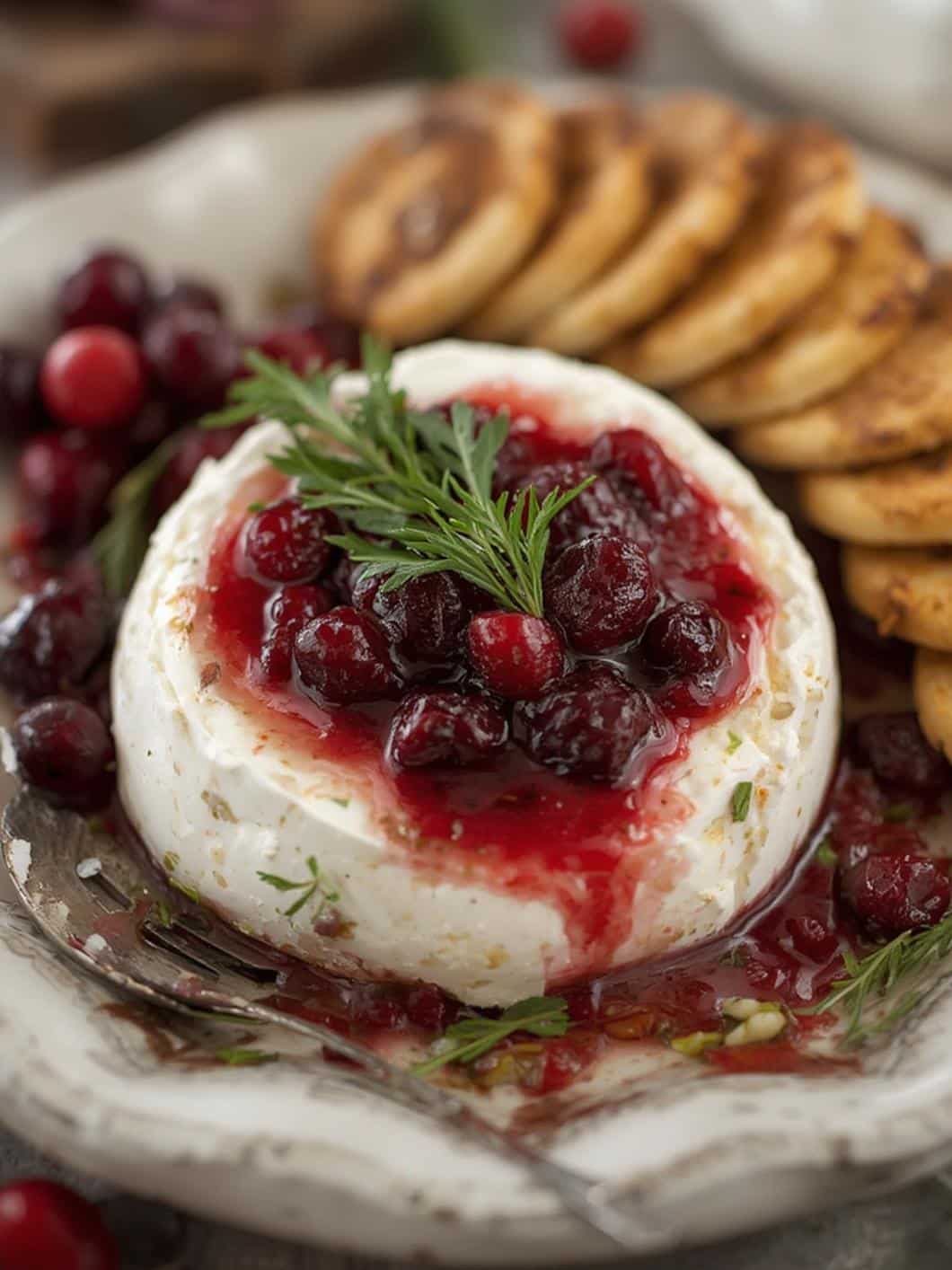 Cranberry brie cheese appetizer -christmas party appetizers -christmas dinner ideas -dinner recipes