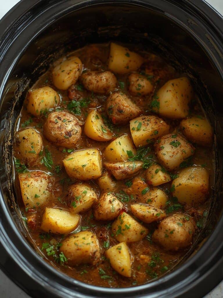 CROCKPOT SWAMP POTATOES