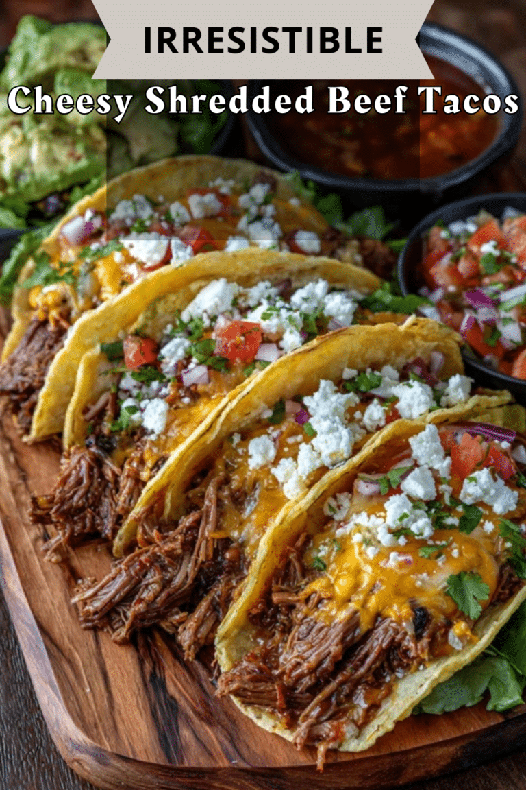 Irresistible Cheesy Shredded Beef Tacos