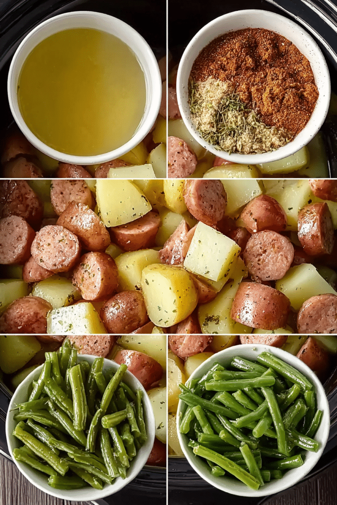 What You’ll Need for Crockpot Sausage, Potatoes & Green Beans