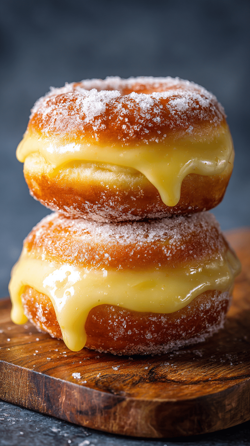 easy custard doughnut
